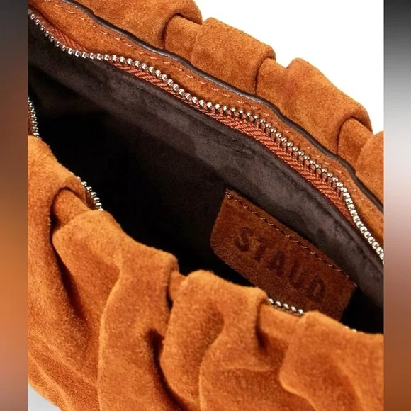 NWT Staud Bean Bag Tobacco Suede 🌟Rare🌟